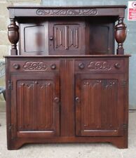 Jacobean Style Oak Court Cupboard / Sideboard / Credenza by Jaycee Furniture 