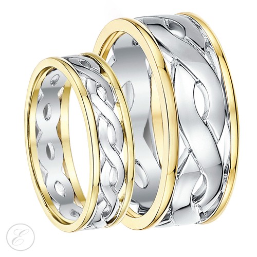 9ct gold two - colour, celtic