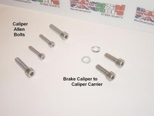 Vespa 8 Piece Disc Brake Caliper Stainless Steel Fixing Kit for Vespa PX Disc