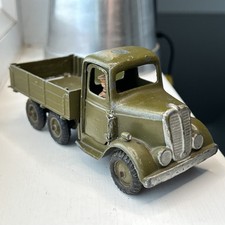 BRITAINS 1335 SIX WHEELED ARMY TIPPING LORRY 1:32 LEAD OLIVE GREEN ROUND NOSE