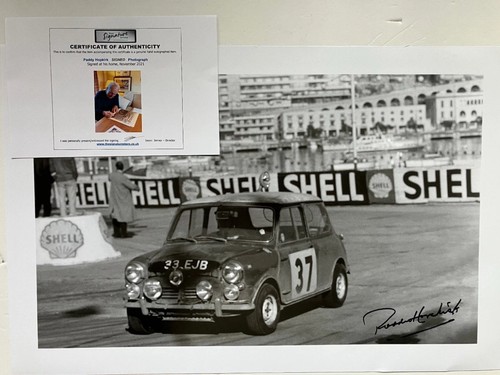 Paddy hopkirk signed large - paddy,
