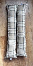 Draught excluder for doors x2 - Burberry-type pattern
