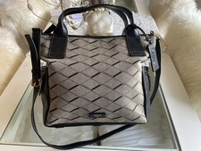 FOSSIL EMERSON BAG, GREY+BLACK