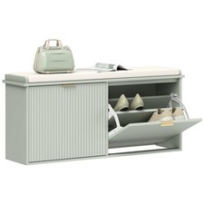 HOMCOM Shoe Storage Bench with