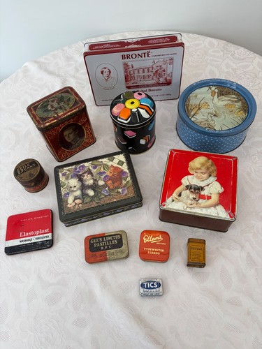 Vintage collectible tins - .,