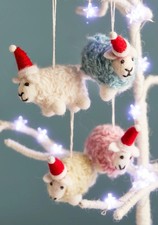 Sheep Christmas Tree Bauble