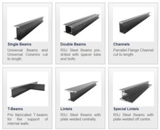 Rsj steel beams cut size - beams, to