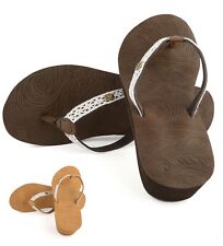 LADIES WOMENS LEATHER LOW HEEL