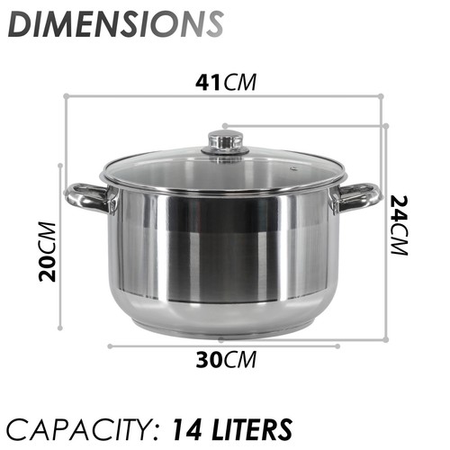 Stainless steel casserole - stainless,