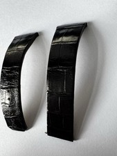 genuine omega black alligator