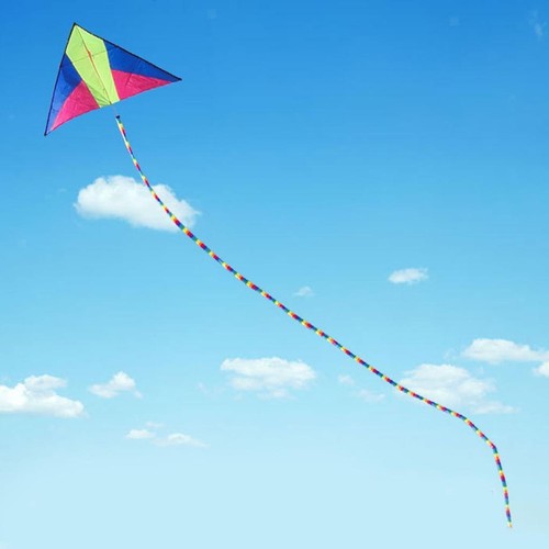 10m tube rainbow nylon kite - 10m,