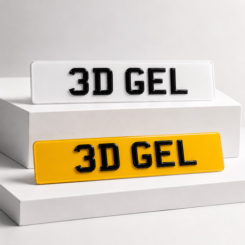 Gel number plates gloss - gel,