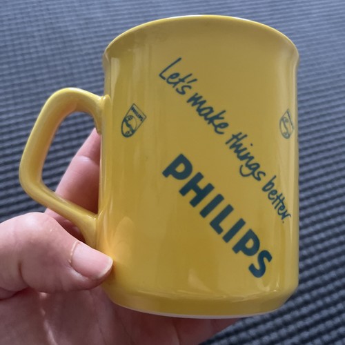 Vintage phillips yellow mug - phillips,