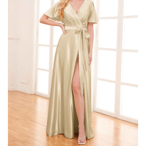 Formal cream satin - 6,