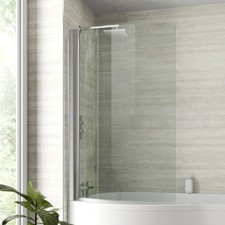 Curved bath shower screen - shower,