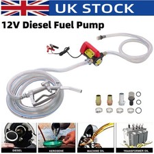 12V 175W Diesel Electric Fuel Transfer Pump Oil Dispenser with Nozzle Hoses Kit 