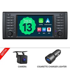 CAM+For BMW E39 7" IPS Android 13 CarPlay Car Sat Nav Radio Head Unit Stereo RDS