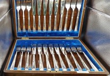 Silver Hndled Fish Set for 12
