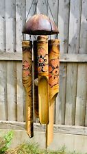 Bamboo Wind Chime with Red