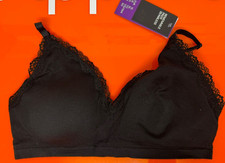 Black seamless bra - black,