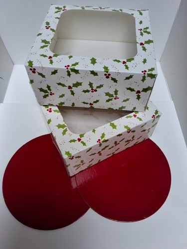 Christmas cake treat boxes - cake,