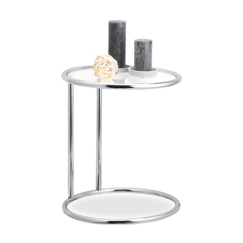 Round side table stylish plant - side,