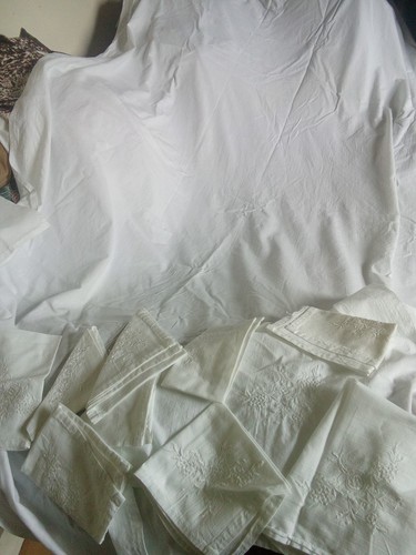 Vintage white cotton - vintage,