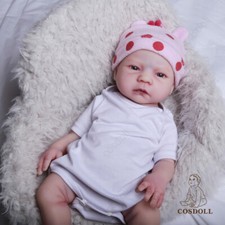 COSDOLL 18.5"Reborn Baby Dolls Platinum Silicone Newborn Doll Handmade Girl Doll