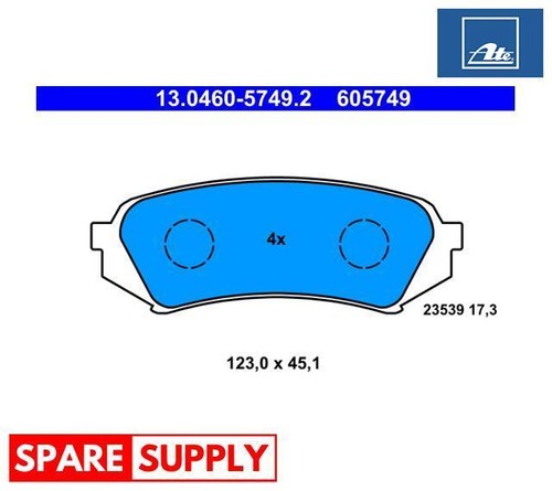 Brake pad set disc - brake, for