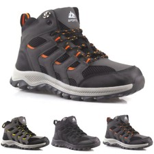MENS HIKING BOOTS NEW COMBAT WALKING ANKLE WINTER SHOES TRAIL TREKKING TRAINERS