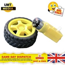 Smart Robot Car Plastic Tire Tyre Wheel w/ DC 6V Gear Motor Set For Arduino 