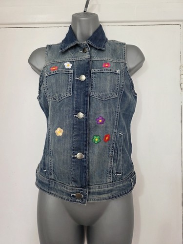 Oasis demin waistcoat with - oasis-,