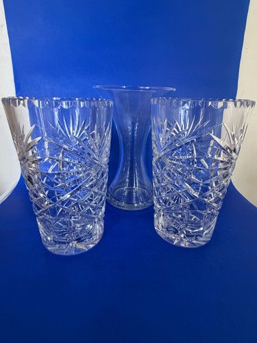 Pair large heavy crystal - large,