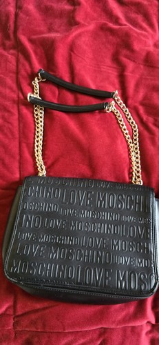 Love moschino black faux - moschino,
