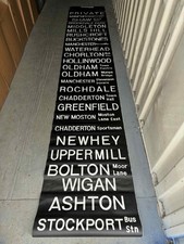 Greater Manchester Transport Oldam Depot Main Front Bus Destination Blind 1982