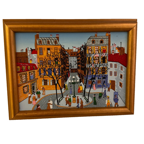 Vintage french naïve - folk, art