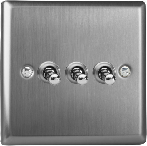 Triple toggle light switch - light,