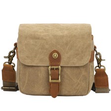Canvas Camera Bag Leather DSLR