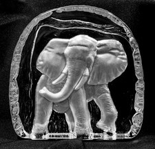 Glass 'Ice' Relief Sculpture