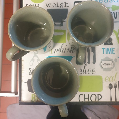 Stoneware mugs set 250ml - of,