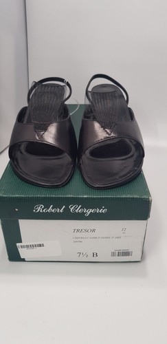 Robert clergerie black leather - robert,