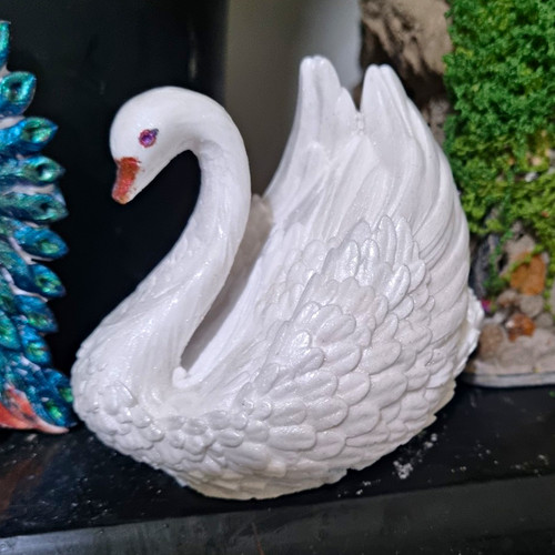 Ceramic pottery swan - ceramic/pottery,