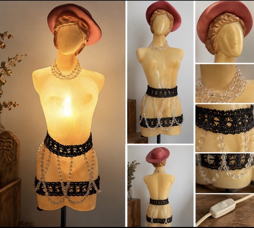 Vintage mannequin lady table - lady,