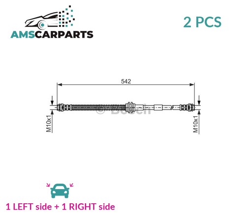 Brake hose line pipe front - brake,