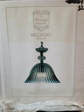 BHS Smoked Glass Ceiling Pendant Light Shade Vintage Style