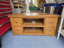Dunelm Oak Corner TV Stand