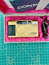 Gold Contax T2 Camera With Original Box