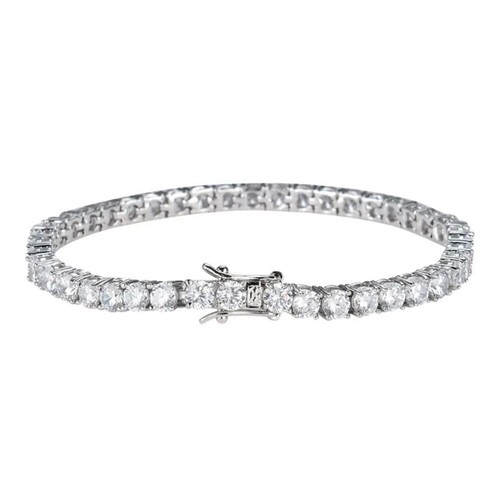 3ct tennis bracelet - bracelet, white