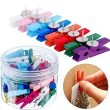 50pcs Clips Push Pin Thumb