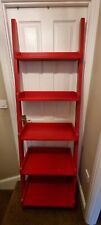 M&S Ladder Bookcase Shelf Red